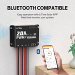 litime pwm solar charge controller with bluetooth