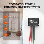 litime pwm solar charge controller for lithium and lead acid battery