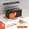 dimensions of 12V 300Ah LiFePO4 Battery