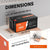 dimensions of 12V 300Ah LiFePO4 Battery