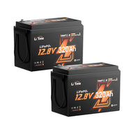 litime 12v 320ah self heating lithium battery 2 packs