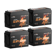 litime 12v 320ah self heating lithium battery 4 packs