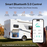 control 12v 320ah self heating battery via litime app
