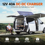 litime 12v 40a dc to dc charger compatible with multiple battery types