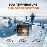 LiTime 12V 50Ah lithium battery with low-temperature cut-off protection feature