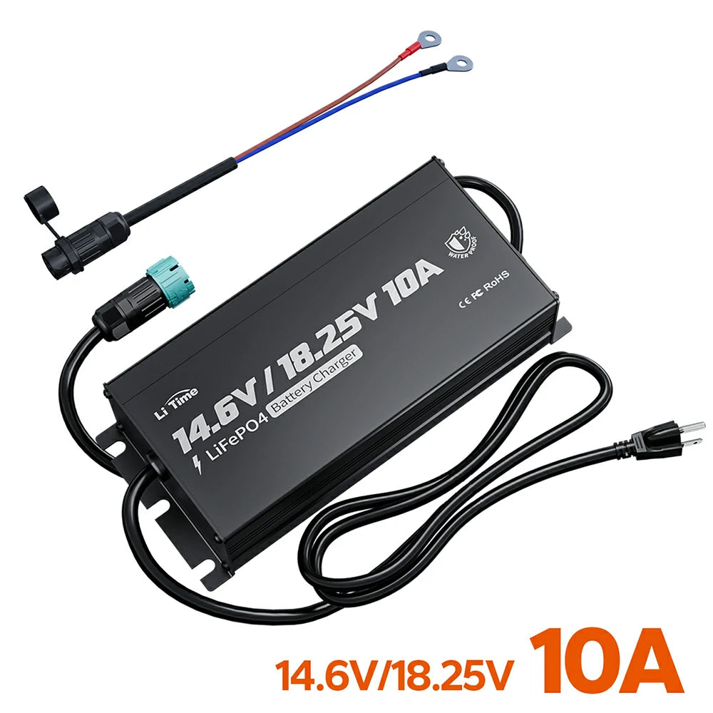 overview of litime 12v & 16v lithium battery charger