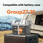 LiTime 12V 100Ah Group 27 lithium battery compatible with group 27-31 battery boxes