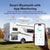 LiTime 12V 100Ah Group 27 Lithium Battery Real-Time Bluetooth Monitoring