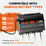 4 bank marine battery charger for lithium and agm