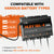 4 bank marine battery charger for lithium and agm
