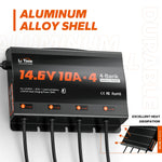 LiTime 12v lifepo4 battery charger with alloy shell