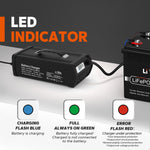 led indicator of litime 12v 40a lithium battery charger