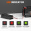 led indicator feature of 12v 40a lithium rv battery smart charger for monitoring charging status