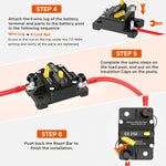how to install LiTime 150A Circuit Breaker