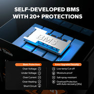 LiTime 16v 70ah lithium deep cycle marine battery​ with BMS protections
