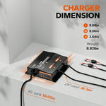 LiTime 2-Bank（36v & 12V 10A Lithium Battery Charger )