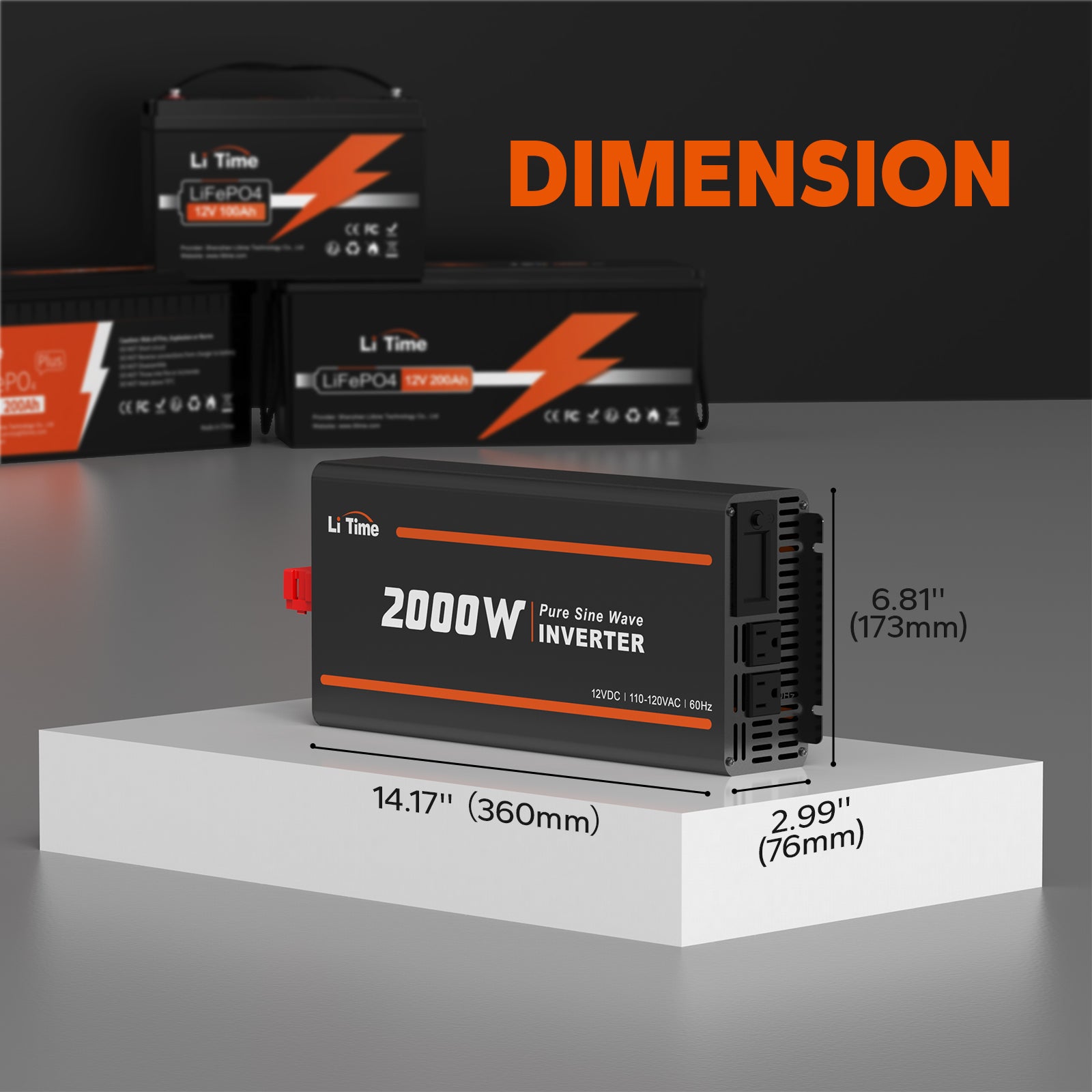 LiTime 2000W 12V Pure Sine Wave Inverter