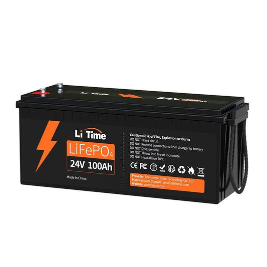 ✅Like New✅LiTime 24V 100Ah LiFePO4 Lithium Battery 800