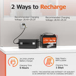 how to charge 24 volt lithium battery
