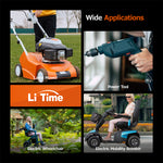 lithium battery for mobility scooter and wheelchair, lawn mower