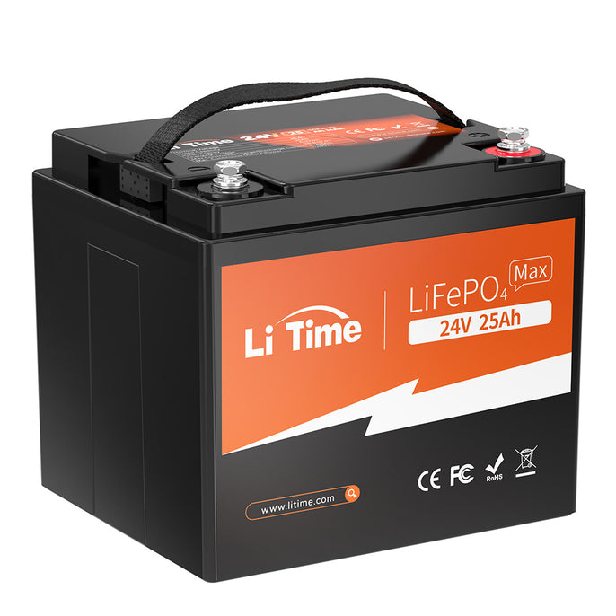 LiTime 24V 25Ah LiFePO4 Deep Cycle Lithium Battery