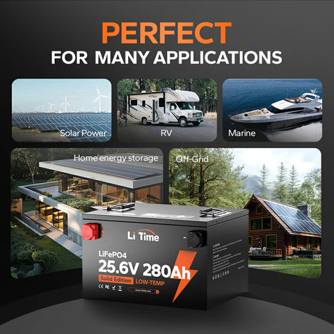 LiTime 24V 280Ah LiFePO4 Lithium RV, Marine Battery – LiTime-US