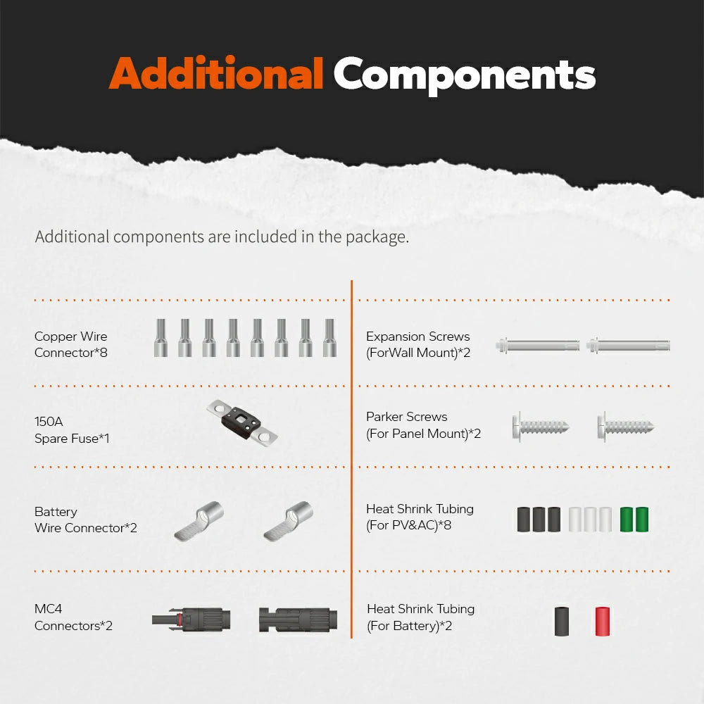 the components of LiTime 24v 3000w pure sine wave solar inverter charger