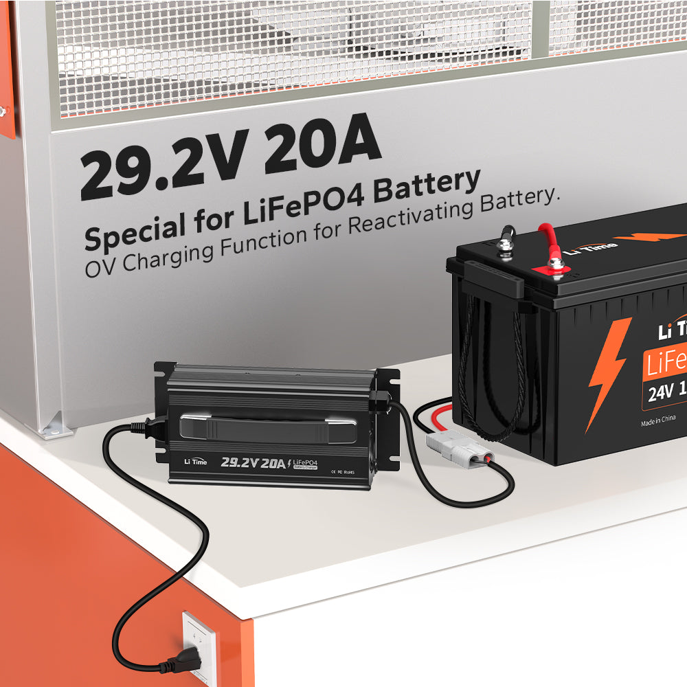0v charging function for reactivating battery of litime 29.2v 20 amp charger
