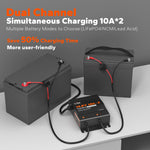 LiTime 2 Bank Battery Charger
