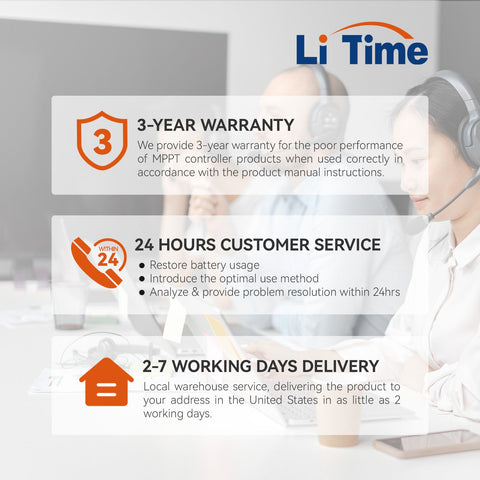 ✅Like New✅LiTime 30A MPPT 12V/24V Bluetooth Solar Charge Controller