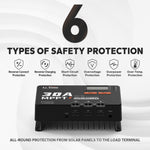 safety protection features of litime 30a smart mppt solar charge controller