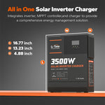 dimensions of litime 3500w pure sine wave solar inverter charger