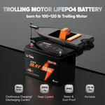 LiTime 36V 50Ah lithium battery: designed for 100-120 lb trolling motors, ip65 waterproof,  portable at 33.14 lbs