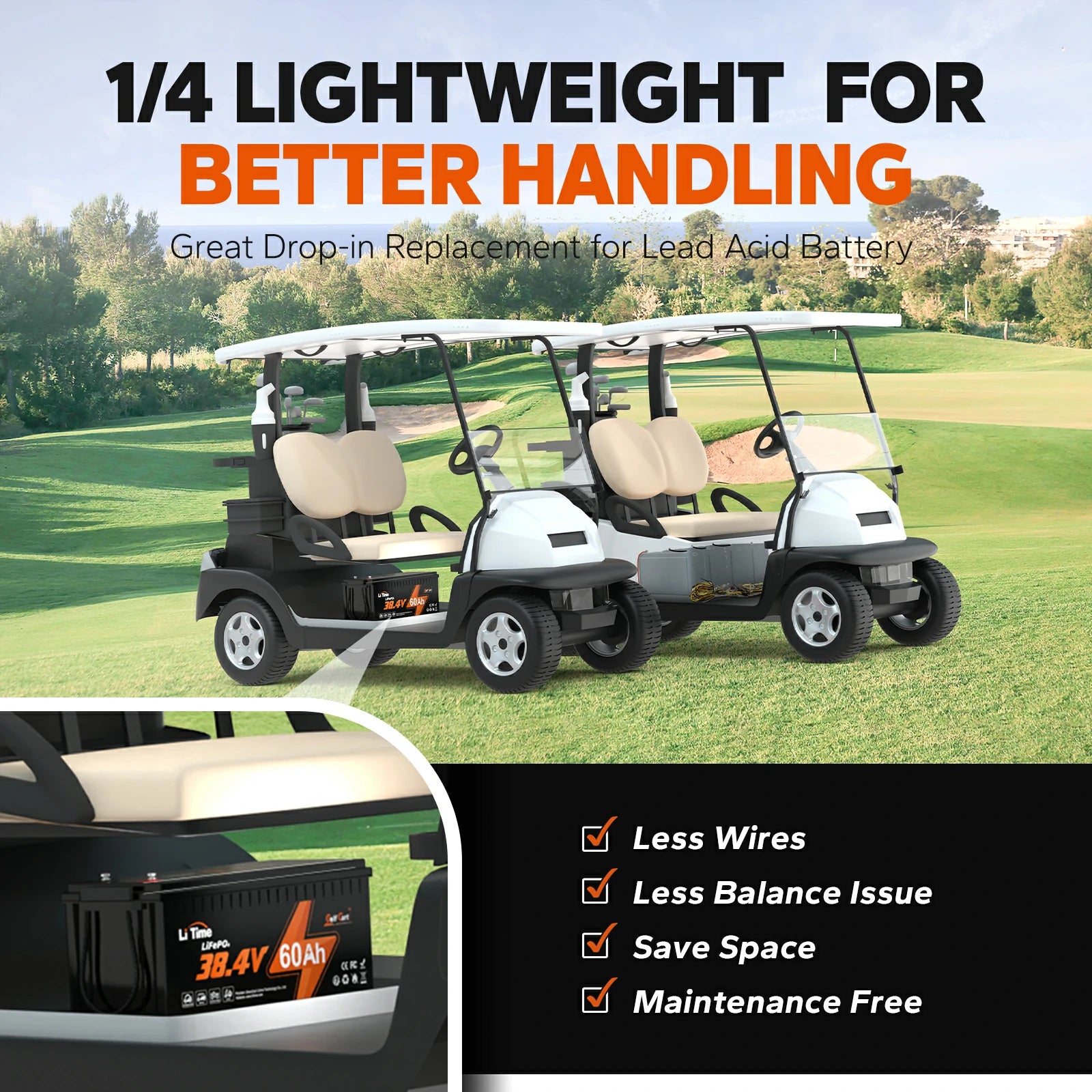 1/4 lightweight for better handling