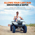 litime 36v lithium battery allows cart run smoother & safer with charge overcurrent protection