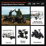 litime 36v lithium golf cart battery suitable for atv, club cart, mobility scooter, riding mower