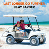 LiTime 36V LiFePO4 golf cart battery for longer rides and greater distances on the golf course