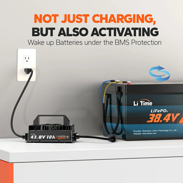 LiTime 36v lithium battery charger for activating