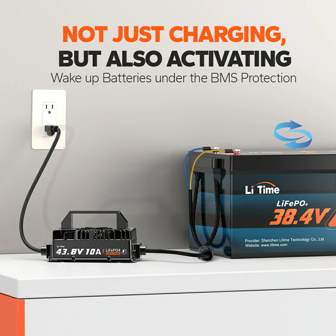LiTime 36v lithium battery charger for activating