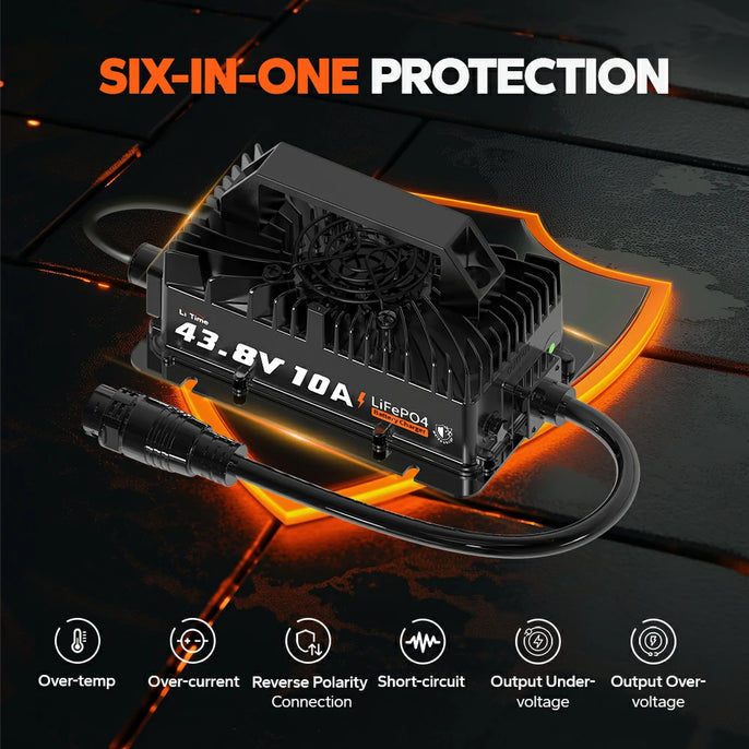 LiTime golf cart battery charger 36v with multi protections