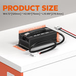 dimension information of litime 36v (43.8v) 18a lithium battery charger