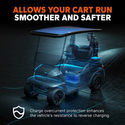 LiTime 51.2V 30Ah Golf Carts LiFePO4 Battery, 60A BMS, 1536Wh Energy