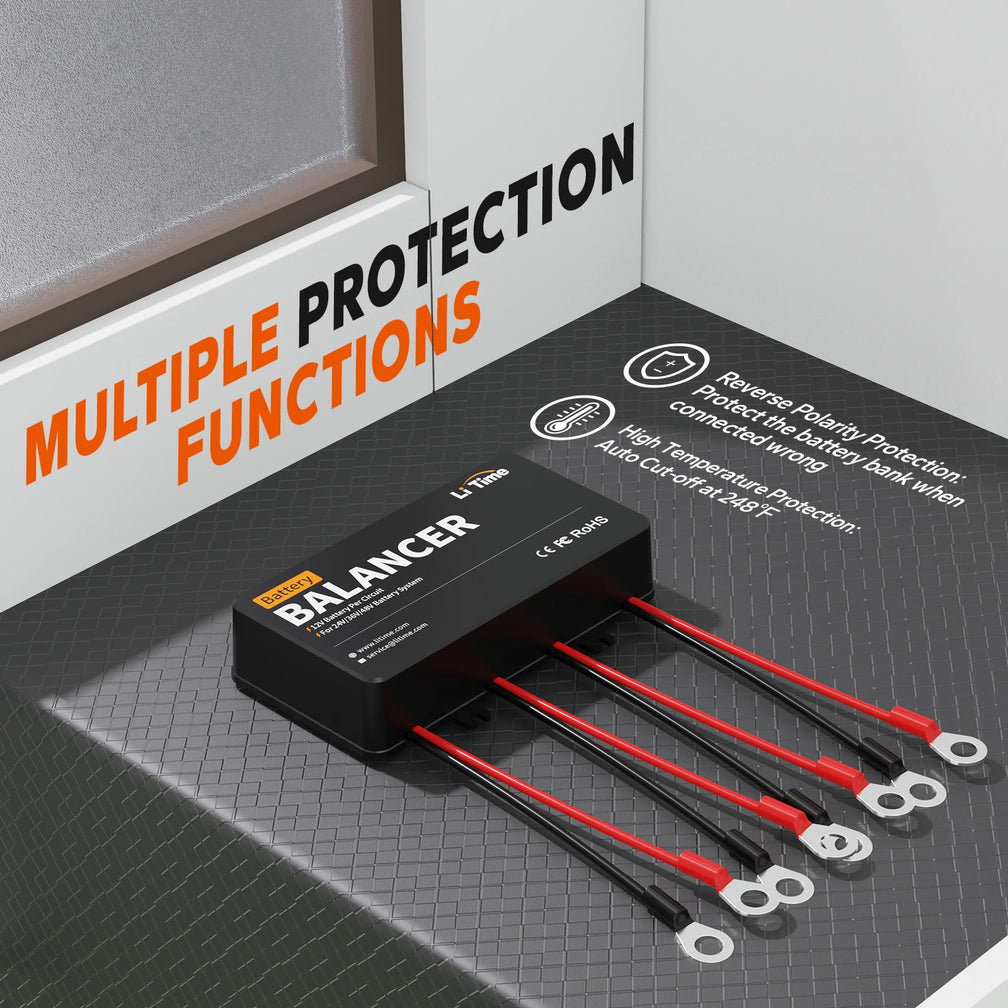 litime battery balancer with multiple protection functions