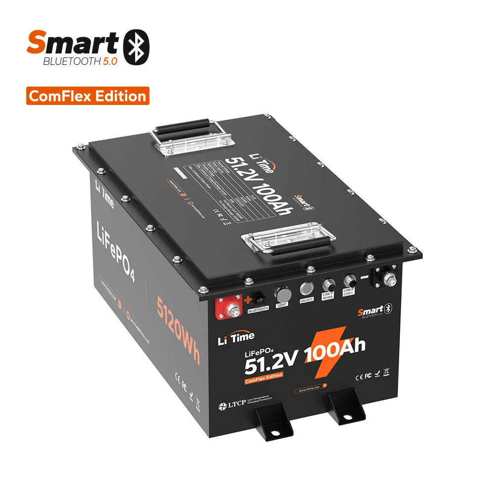 LiTime 48V 100Ah ComFlex Marine LiFePO4 Battery
