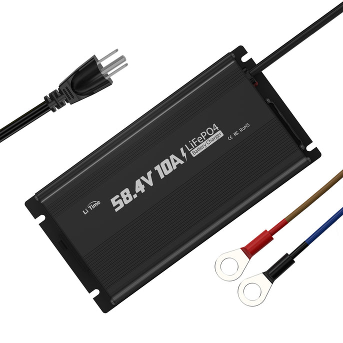 pverviw of litime 48 volt 10a lithium golf cart battery charger