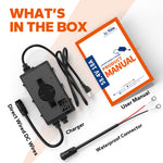package information of litime 48v 18a lithium battery charger
