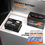 LiTime 60A MPPT solar charge controller with default battery settings