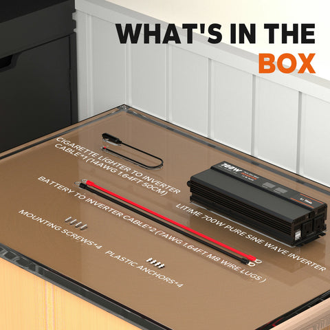 LiTime 700W 12V Pure Sine Wave Inverter