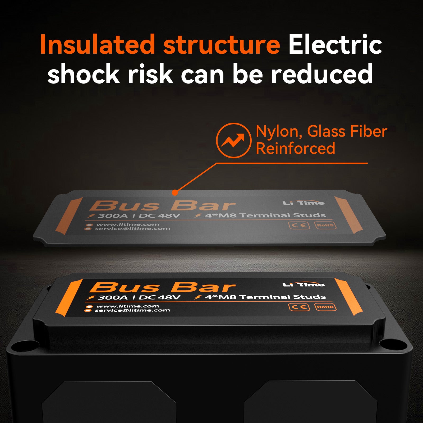 insulated structure of litime bus bar