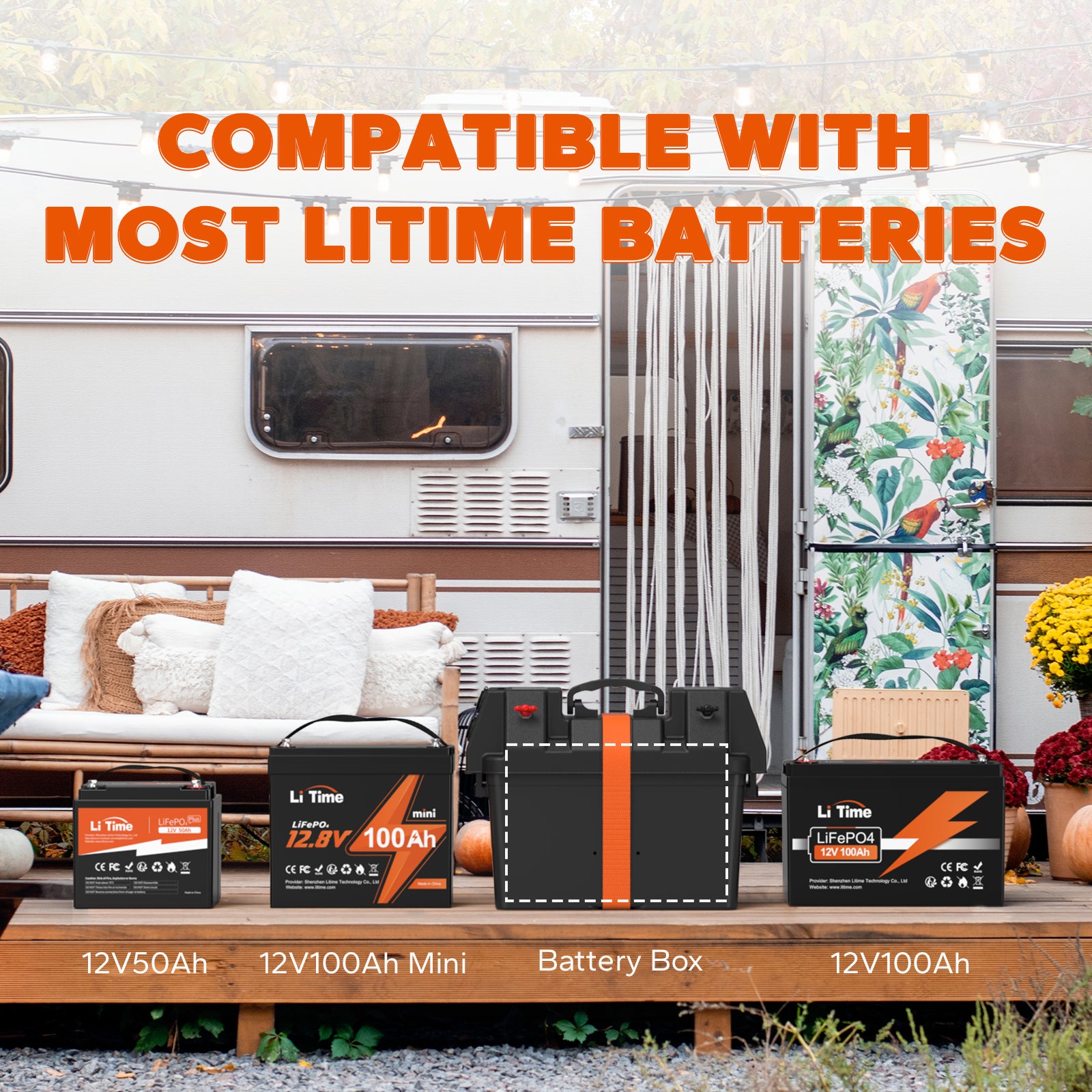 compatible battery model of litime battery tray